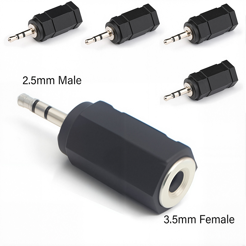 5 uds 6,35/6,5mm estéreo Mono macho a 3,5mm Audio estéreo/mono Jack hembra macho conector de clavija de Audio adaptador convertidor altavoz
