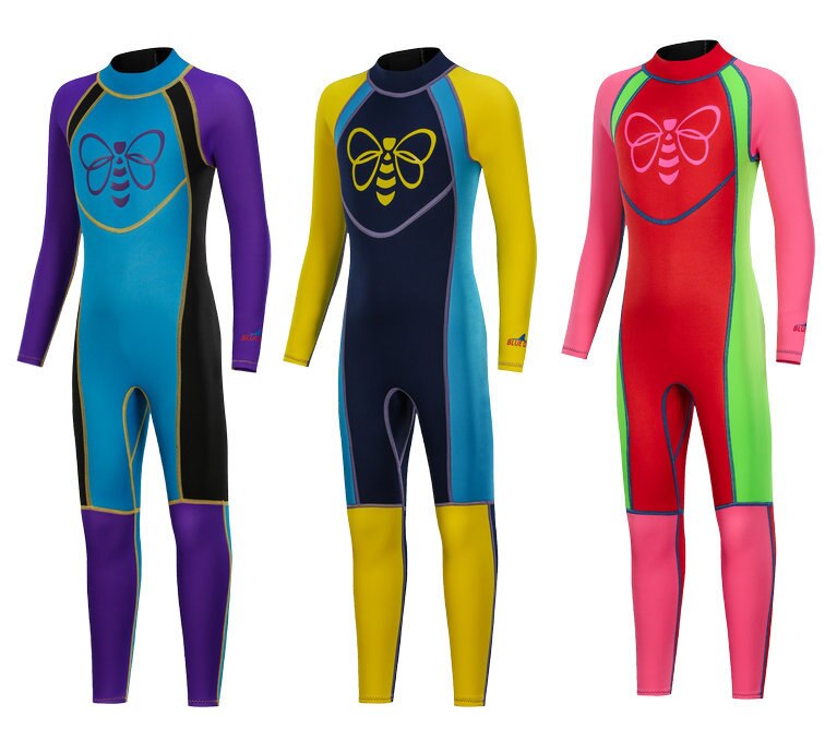 Wetsuits Kids 2mm Neoprene Full Suit Surfing Swimming Wetsuit Baby/Youth Boys/Girls UV Protection Keep Warm Age 1 To 13 Years