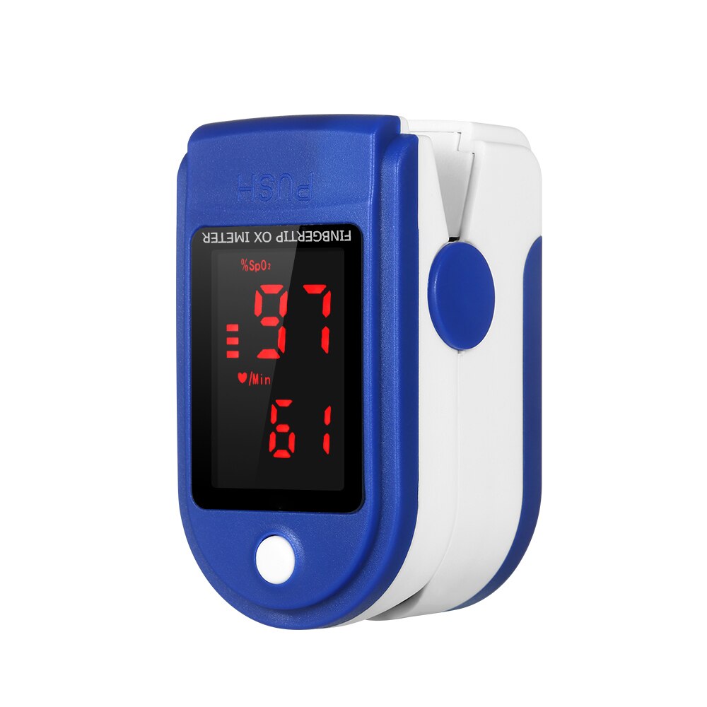 Moniteur d'oxygène sanguin doigt oxymètre de pouls moniteur de Saturation en oxygène sans batterie dans les 24 heures: MD1827BL