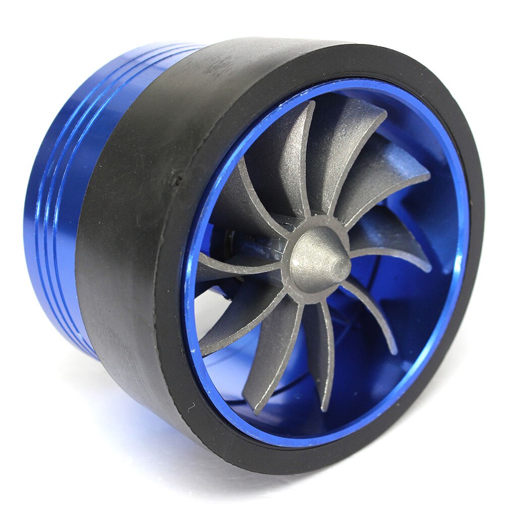 Universal Car Air Intake Modified Pure Carbon Fiber Bellow Eddy Current Fan Style Enclosed Air Filter Induction Ram Filter