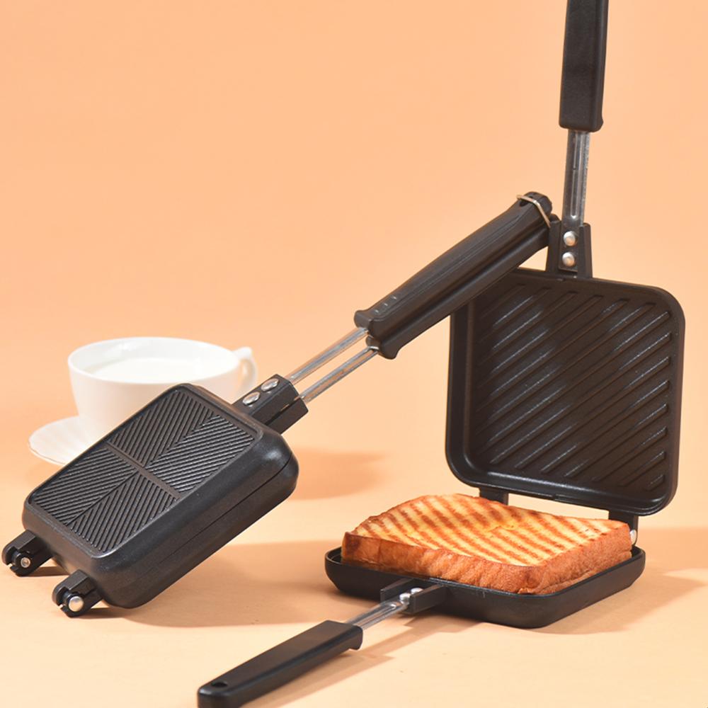 Sandwich Mold Pan Double Side Grill Fry Pan Kookgerei Dubbele Gezicht Pan Steak Koekenpan Pannenkoek Outdoor Keuken Benodigdheden