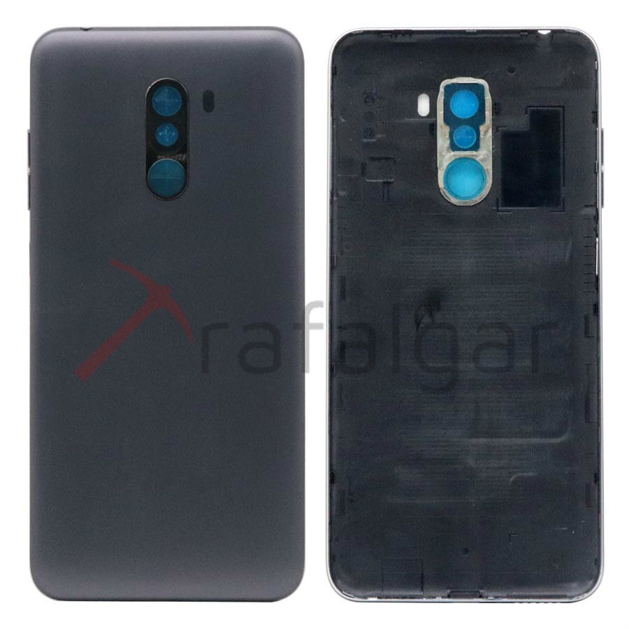 Capa traseira para xiaomi pocophone f1, cobertura de bateria para celulares xiaomi pocophone f1 substituição de chave