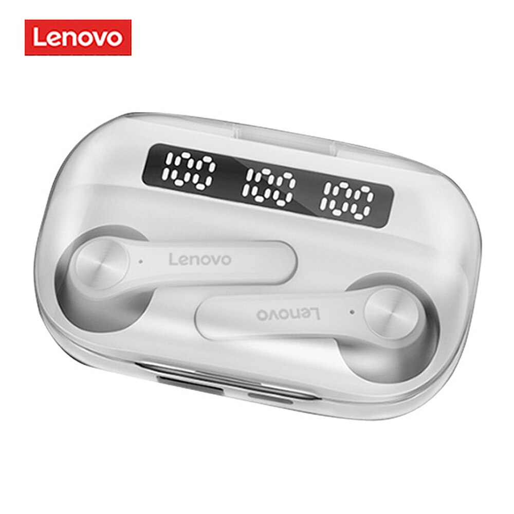 Lenovo TWS Earbuds Bluetooth 5.0 Wireless Earphone LP1/LP1S/LP2/X9/XT90/X18 Noise Cancelling with Mic Sport Earphones: QT81 white