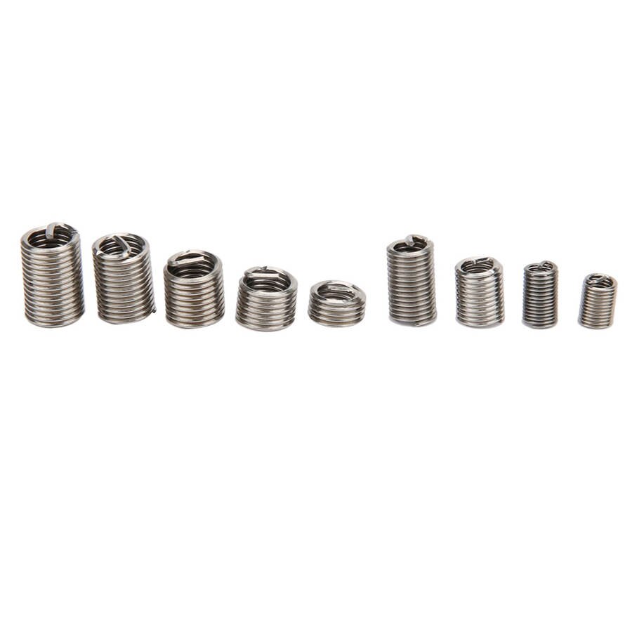 Stainless steel wire repair tool with 300Pcs threaded insert M3x0 5 M4x0 7 M5x0 8