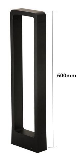 10W LED Rasen Licht Ich bin Freien Wasserdichte Aluminium Rasen Licht Landschaft Gemeinschaft Garten Hof Villa Grünland Straße Lichter SNYKA: hoch 600mm / warm Weiß DC12V