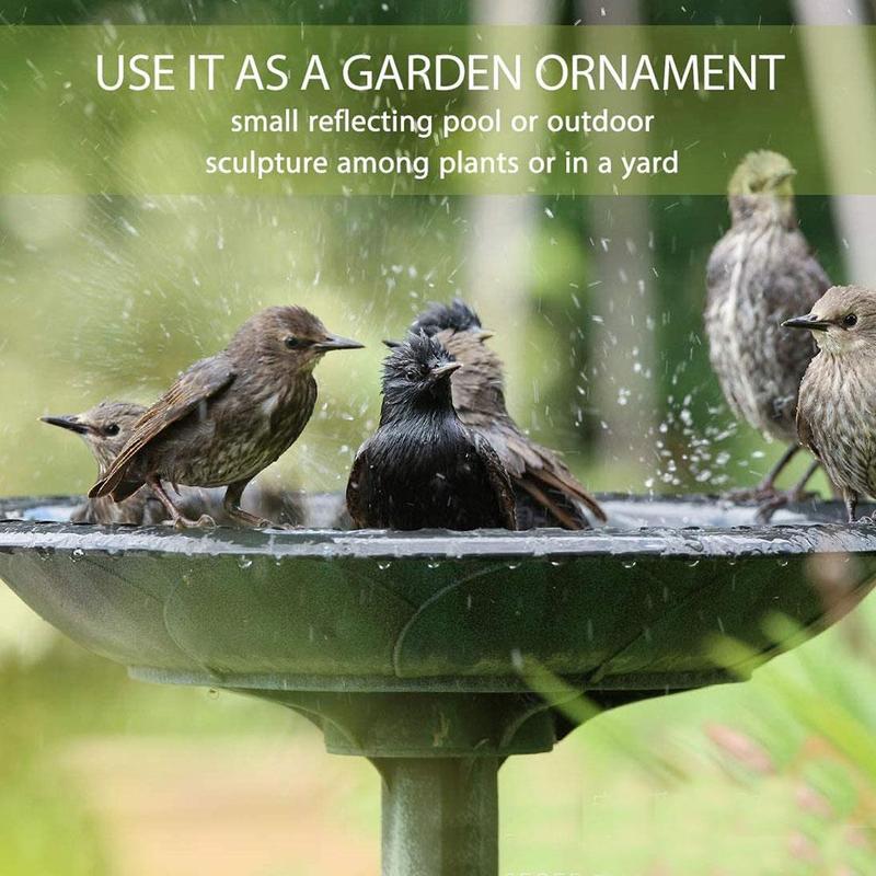 2 in1 pedestal pássaro banho ao ar livre jardim decoração do vintage fonte decorativa quintal pássaro jardim ao ar livre arte k3g4
