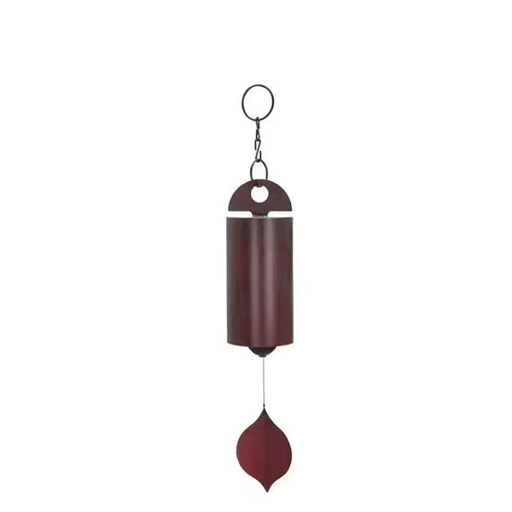 Koperen Windgimes Retro Stijl Serenity Bell Wind Klokkenspel Diepe Resonantie Metalen Diepe Toon Cilinder Voor Buitenterras Decor: Zilver