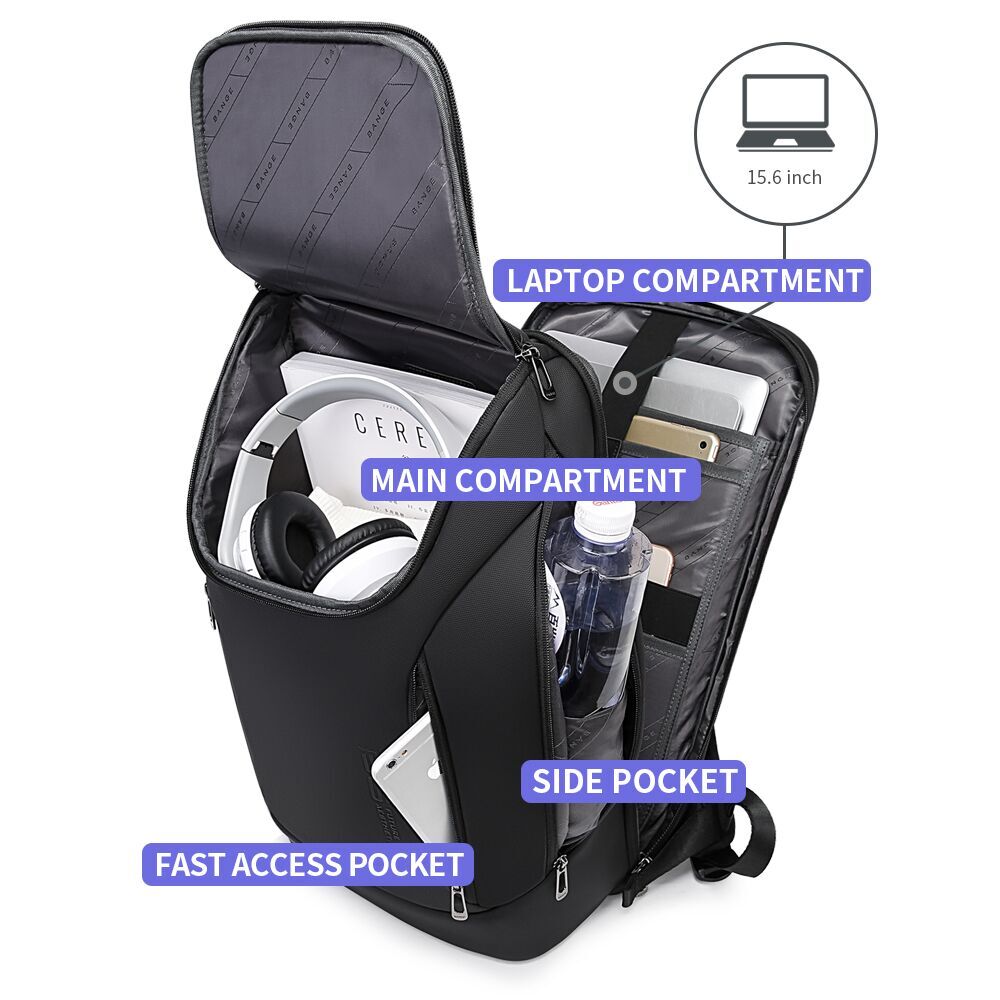 Mochila antirrobo impermeable para hombre y mujer, morral para ordenador portátil de 15,6 pulgadas, mochila de trabajo diario para negocios, mochila escolar para mujer, novedad de