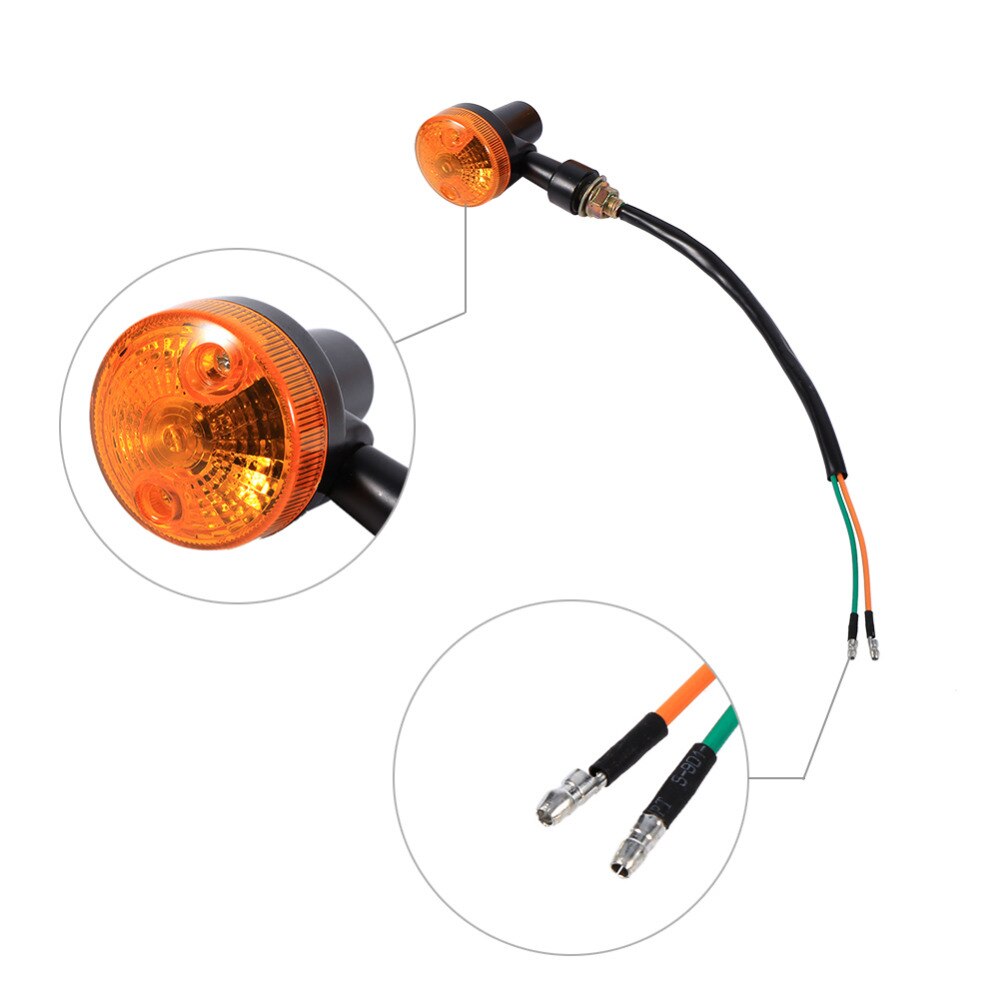 4PCS/Set Universal Motorcycle/Motorbike Turn Signal Indicators Blinker Amber Light Bulb 12V