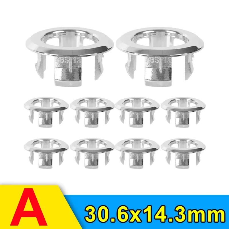 24-1PCS Gootsteen Overloop Ring Cover Vervanging Badkamer Wastafel Trim Bad Ronde Plastic Gootsteen Overloop Gat Cover Keuken accessoires: YELLOW / 79mm