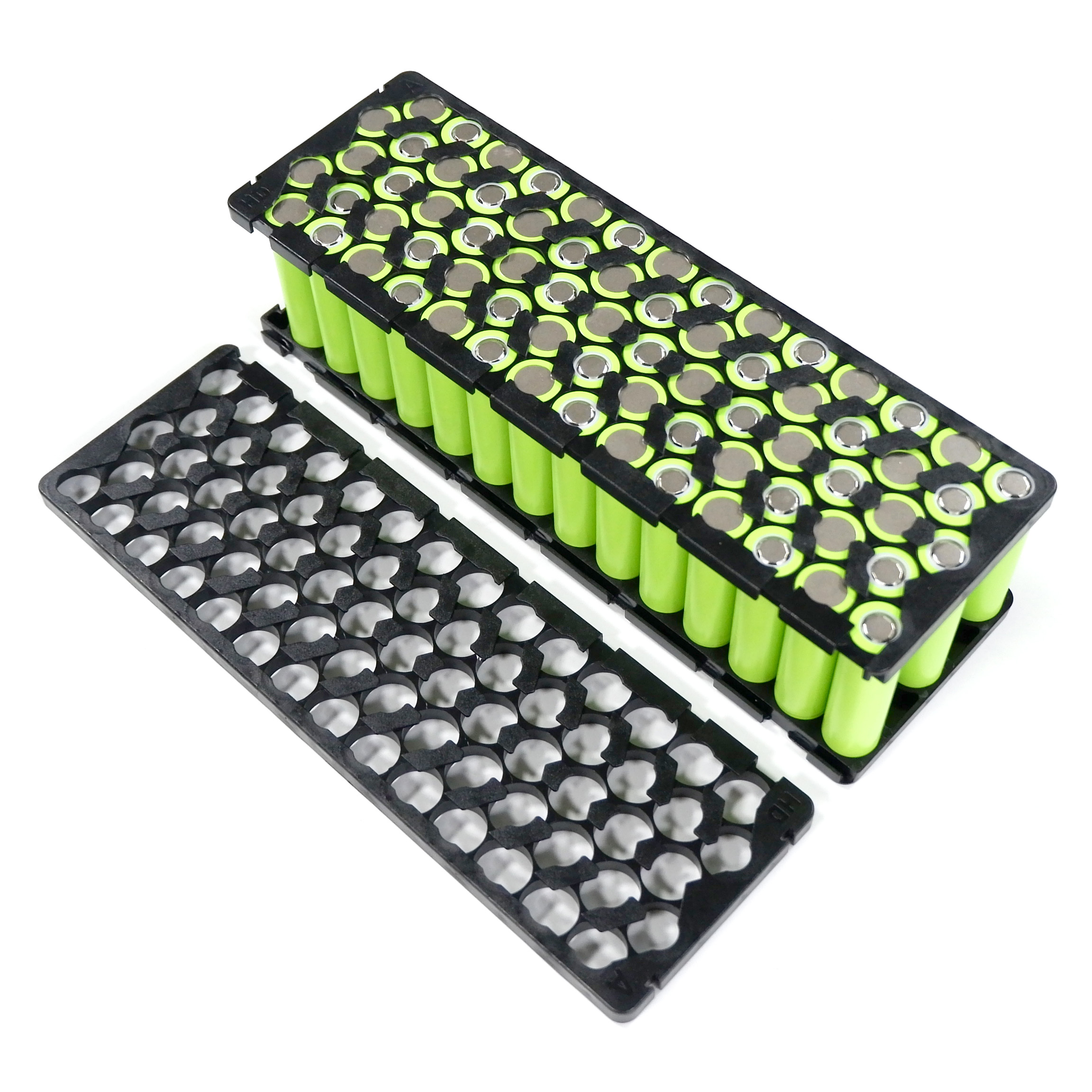 18650 Lithium Battery Holder 5P13S 5P14S Zig zag type Batteries Bracket and Nickel Tape For 13S 48V 14S 51.8V E-bike Battery