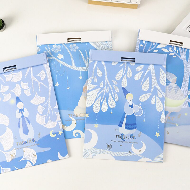 Fashionable Writing Paper Clipboard A4 Cardboard Folder MDF Writing Pad Hanging Board Document Organizer Splint Storage Holder