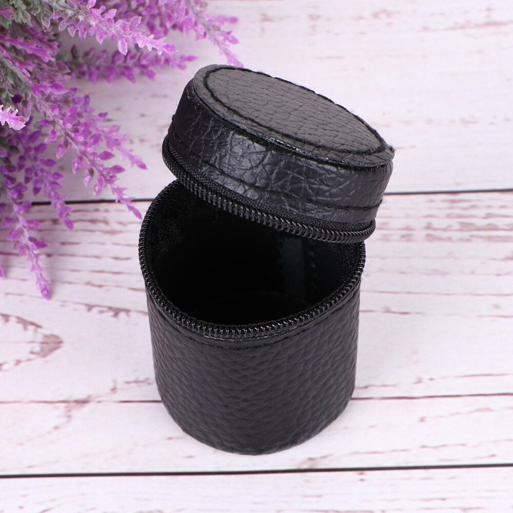 4 Stuks 30Ml Rvs Cups Bier Whiskey Mokken Outdoor Travel Cups Schot Kopjes Drinken Met Zwart Lederen carrying