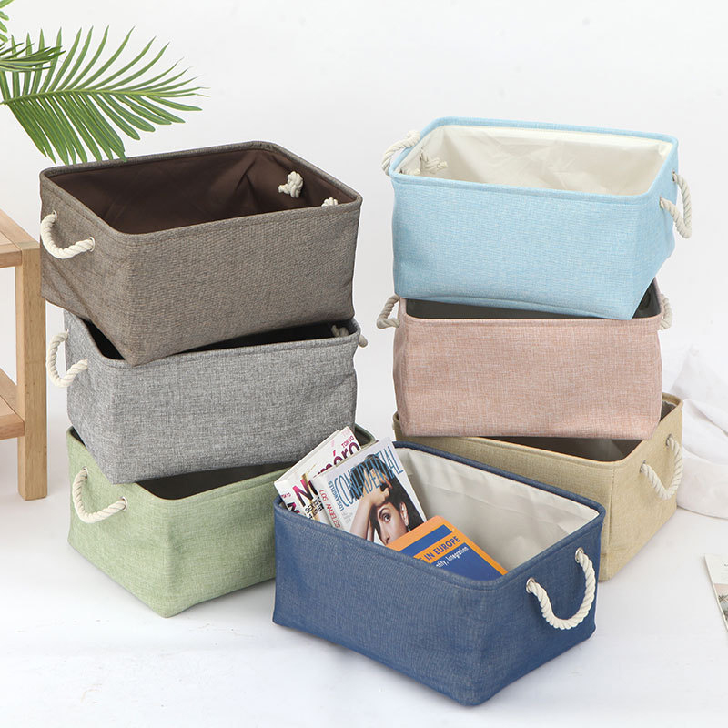 Anchors Pattern Foldable Washing Clothes Laundry Baskets Toys Storage bag Clothing Organizer Cotton Linen 35x45cm 87109