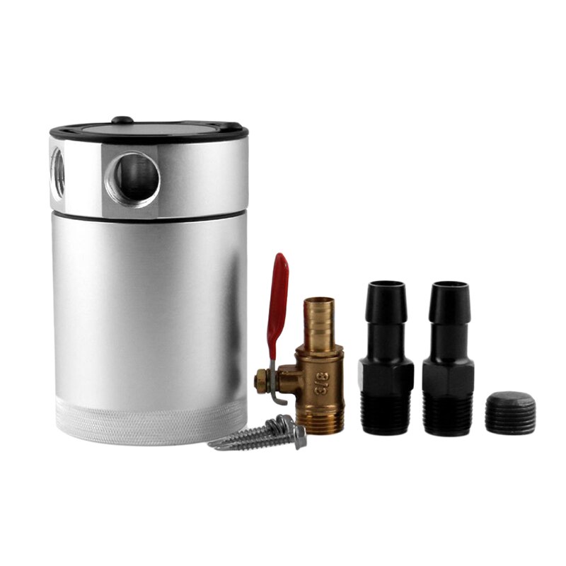 Car Ventilation Machine Oil Pot Two Holes Exhaust Waste Oil Recovery Pot High Dual Flow Channel Exhaust Pipe Oil Pot