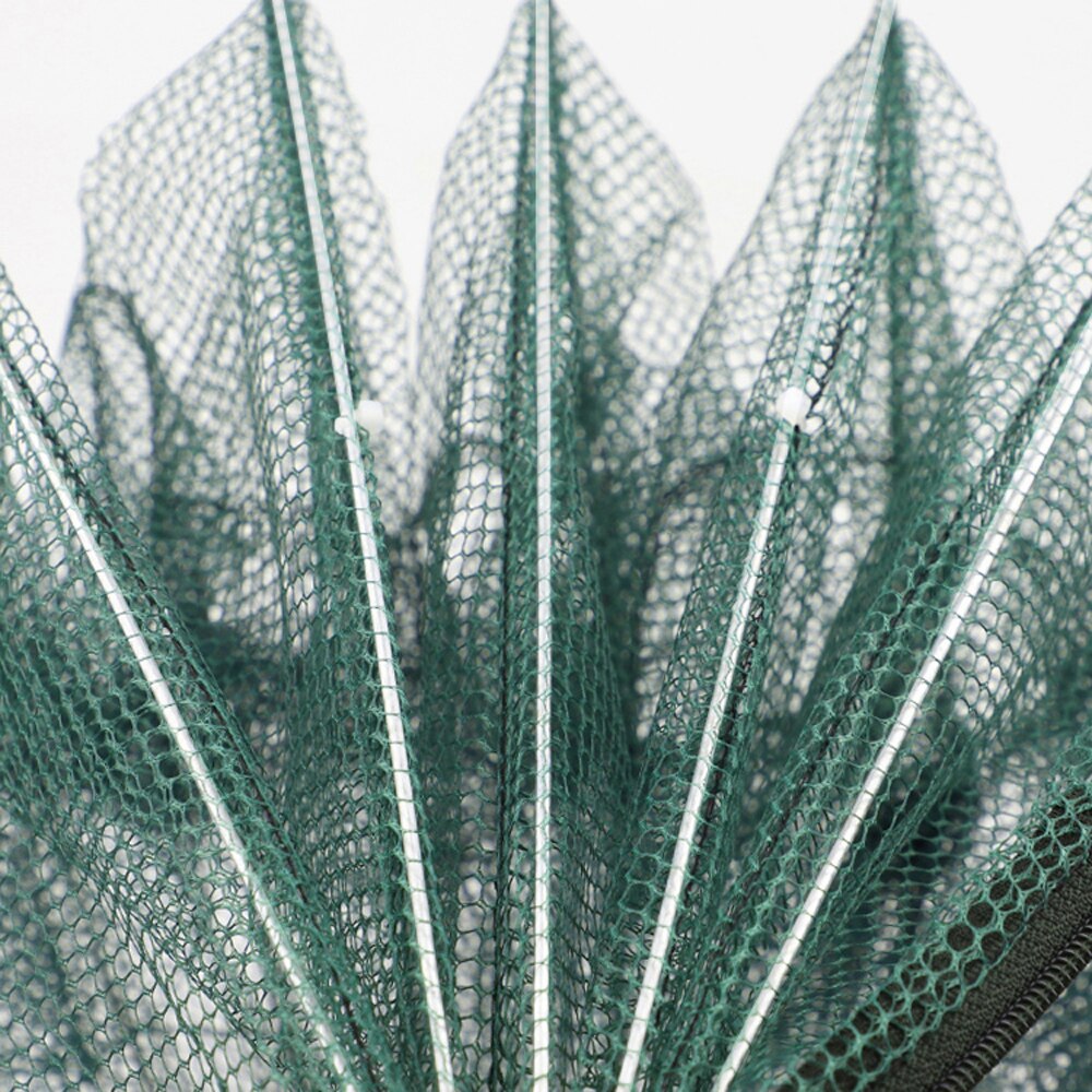 8 Holes Folded Portable Hexagon Fishing Net Casting Crayfish Catcher Big Fish Trap Network Shrimp Catcher Tank Cages Mesh Nets