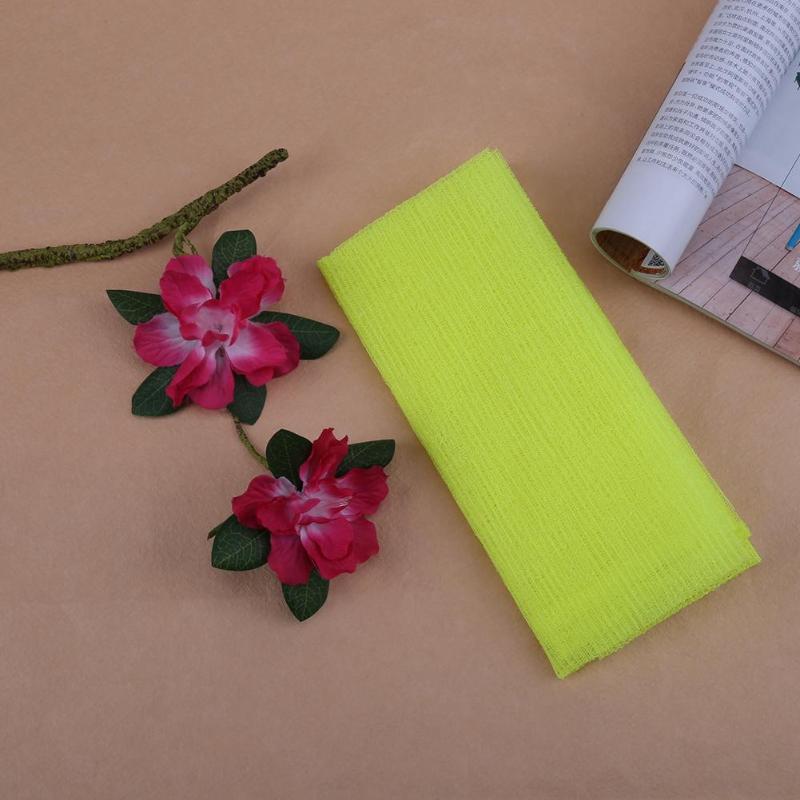 Ducha de baño de malla de nailon, limpieza corporal, toalla exfoliante, estropajos, paños, estropajos, herramienta de limpieza para el lavado de cara y cuerpo, productos