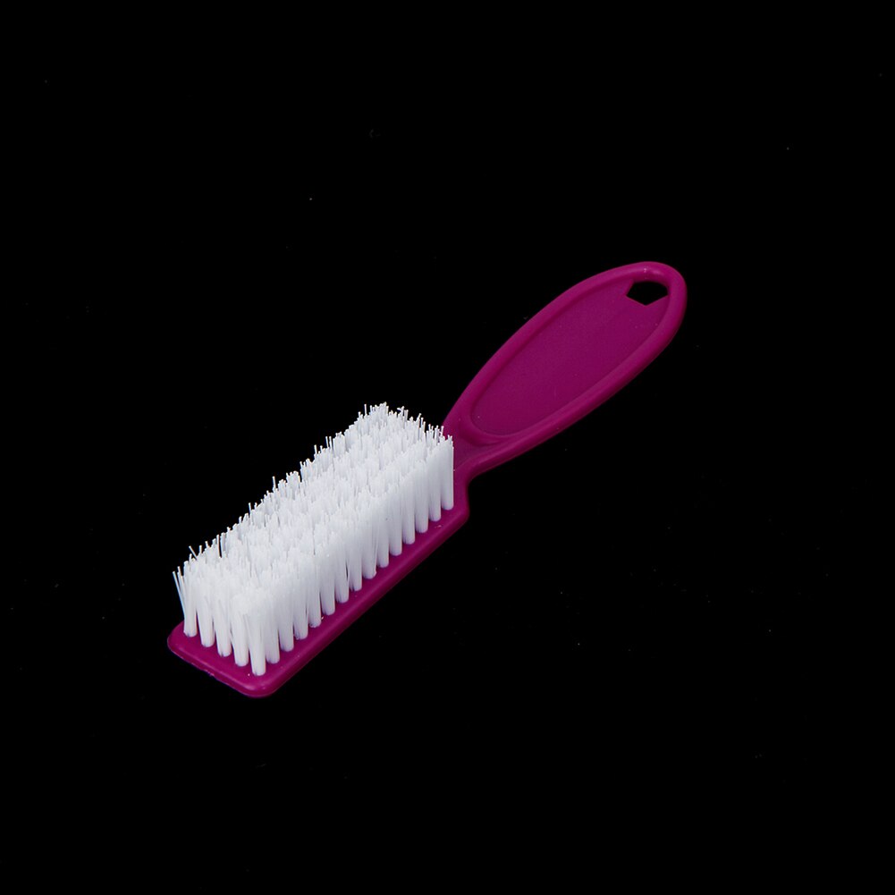 Juego de 10 unidades de pinceles para limpiar el polvo de las uñas, accesorios de manicura con mango largo