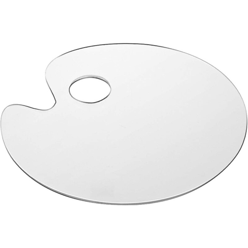 6 Pack 10X6 Inches Acryl Verf Houder Trays Art Palet Met Duim Gat Voor Diy Art Craft Mengen en Schilderen