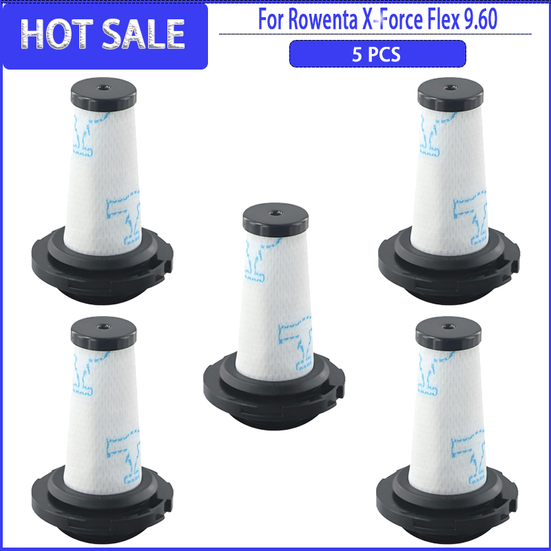 Compatible con filtro Hepa Rowenta X-Force Flex 9.60 / X-Nano) ZR 009010 Accesorios de piezas: Chocolate