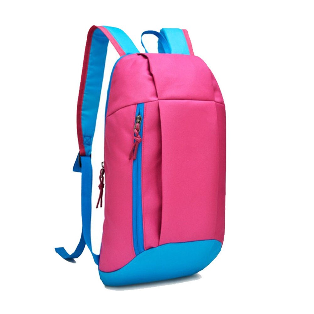 draussen-Sport-Rucksack Licht Gewicht Wasserdichte Reise Wandern Tasche Reißverschluss Verstellbaren Gürtel Camping Rucksack Männer Frauen freundlicher: Heißer Rosa