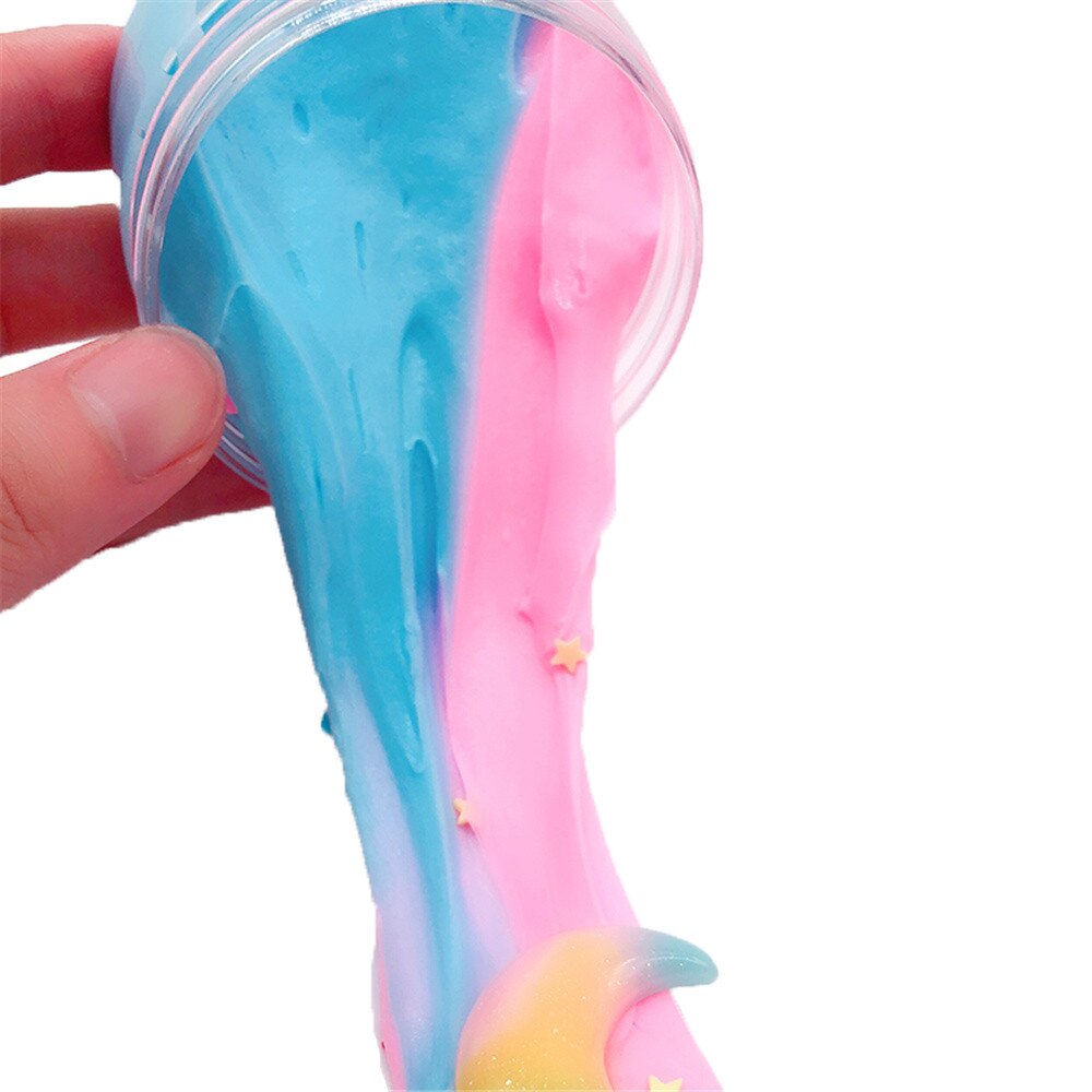 SchöNe Farbe Schleim Lizun Gummi Spielzeug Polymer Ton Luft Trocken Plastilin Schleim Liefert knetmasse Licht modellierung Tonne Charme #1