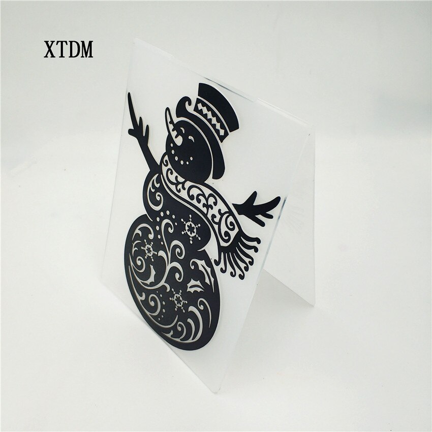 plastic snowman template craft card making paper card album wedding decoration scrapbooking Embossing folders