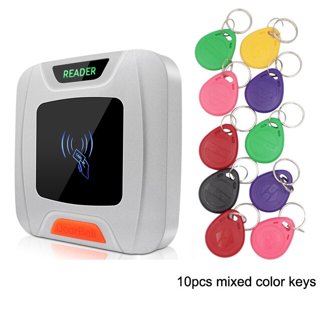 Proximity Kaartlezer Wiegand 26 Uitgang IP65 Waterdichte Toegangscontrole Slave Reader Beveiliging Rfid Em Id Card Reader: D853 10 ID color