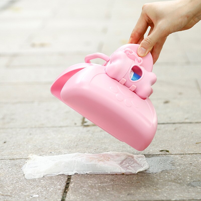 Perro bolsas Pooper para perro de Mascota de viaje plegable Pooper Scooper recoger Pet caca heces recogidas con 1 rollo de fiar * bolsas