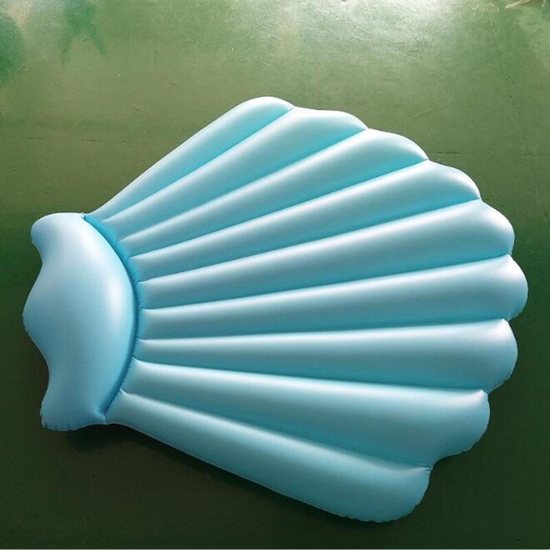 Giant Purple And Blue Scallop Shell Inflatable Swimming Pool For Adults Summer Beach Toys Water Sports Lounger Floating Island