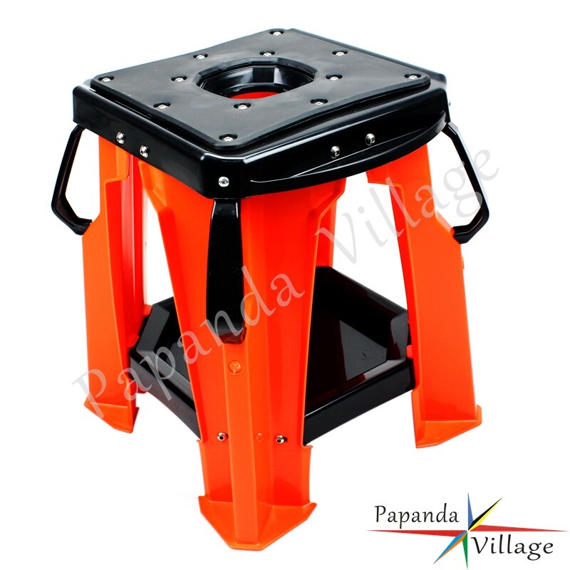 Universal Moto Stand Motocross Dirt Bike Stand Plastic Off Road Werk Stand Voor Honda Yamaha Kawasaki Suzuki Mx Enduro Ridge: Oranje