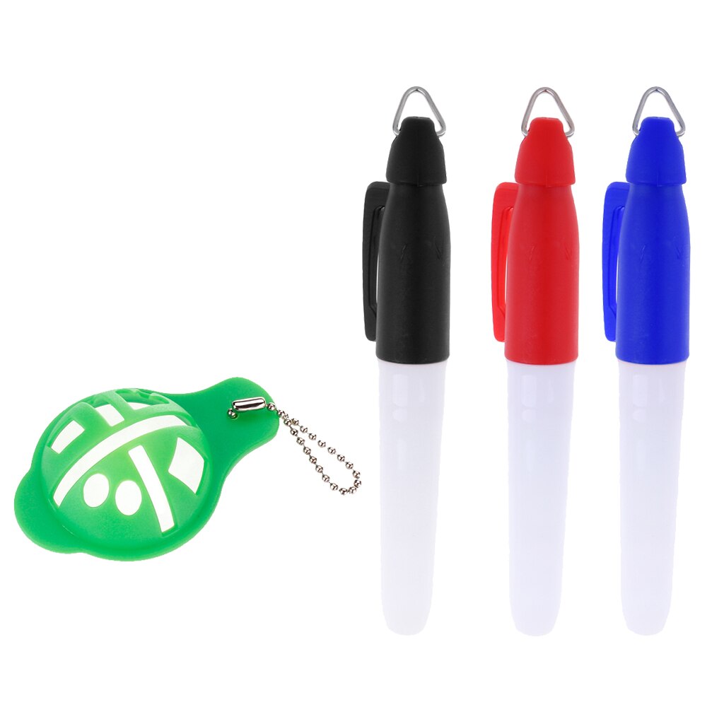 Golf Ball Linear Line Marker Swing Putting Drawing Alignment Tool With Pen