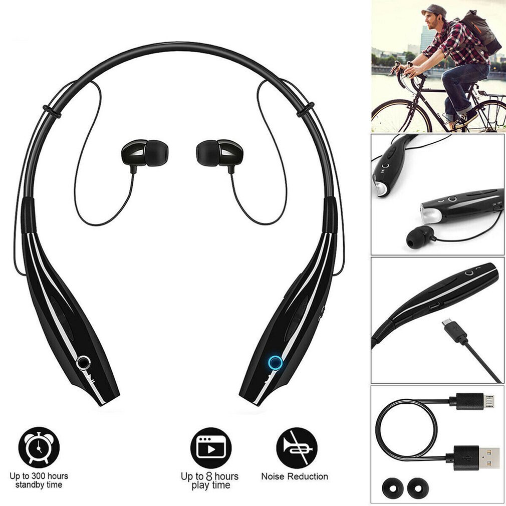 Hbs730 casque sans fil monté sur le cou sport en cours d'exécution stéréo musique appel écouteurs Mini casque sans fil casque écouteurs