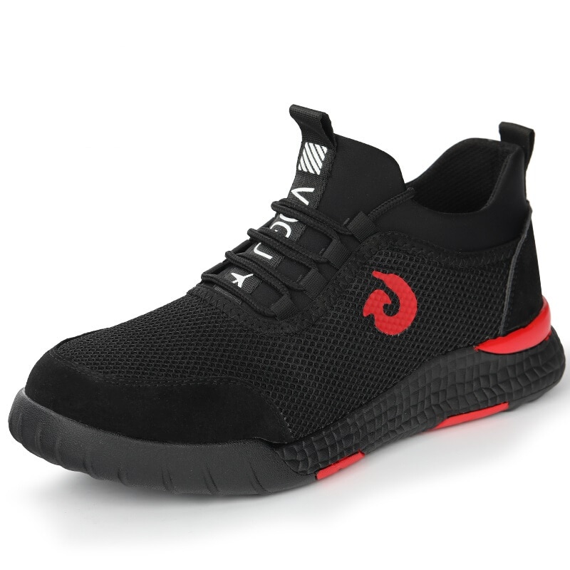 Mannen Ademend Stalen Neus Veiligheidsschoenen Mannen Outdoor Anti-slip Staal Punctie Proof Bouw Laarzen Werkschoenen