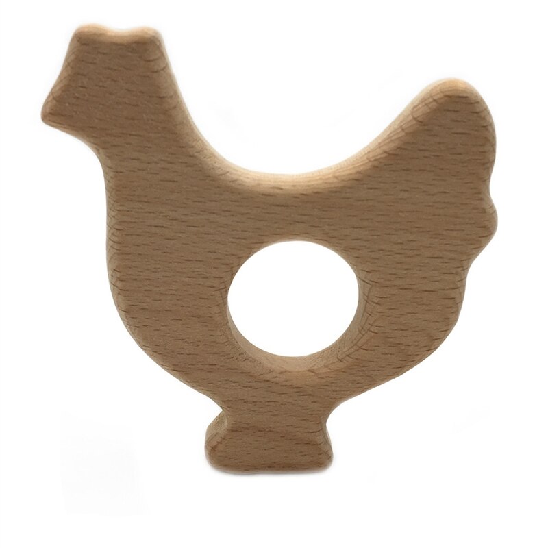 Juguetes de madera DIY para el gimnasio del bebé, colgante de collar de madera, mordedor de madera, Juguetes para la dentición: Default Title