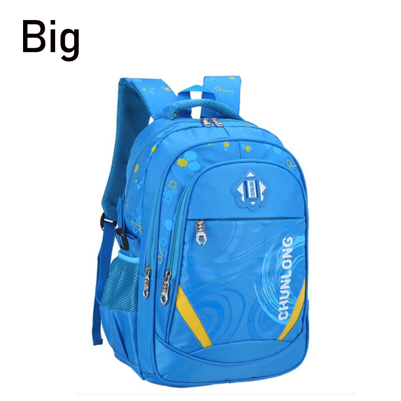 Enfants sacs d'école pour garçons école primaire sac à dos enfant grande capacité enfants cartable filles BookBag étanche 1-3-6 Grade: Big Sky Blue