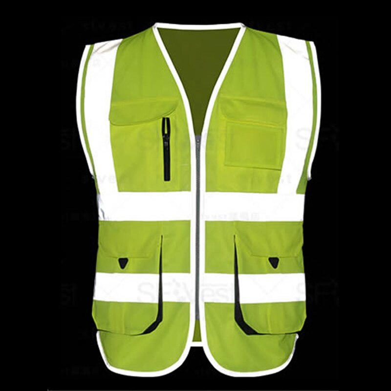 SFVest waistcoat for construction transportation warehouse worker vest reflection reflective safety vest company logo printing