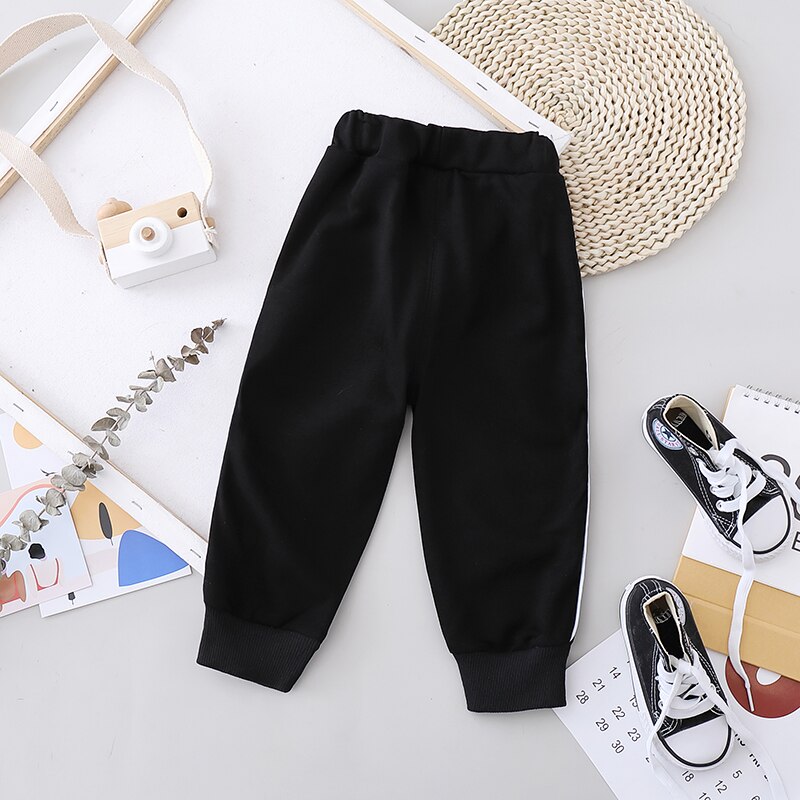 Baby Boys Girls Striped Pants Children Boys Sports Pants Kids Casual Trousers Pants Long Sweatpants for Girls Boys