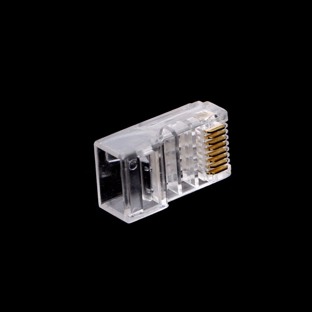 100Pcs/set RJ45 8-Pin Connector CAT6 Network Cable Plug Modular Ethernet Crystal Plugs Jack C26
