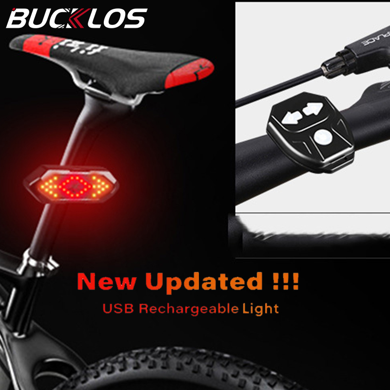 Clignotant Vélo LED Avec Télécommande – Feu Arrière Signal 5 Modes, USB, IPX4, Noir