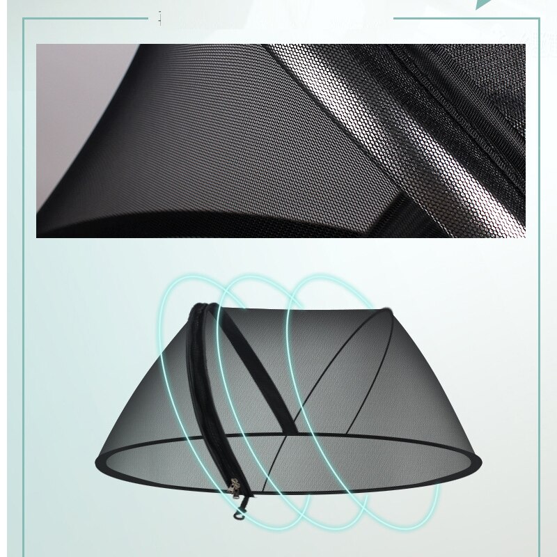 Universeel klamboe voor kinderwagen, volledige hoes, opvouwbare anti-muggenhoes, ultrafijn gaas voor kinderwagens