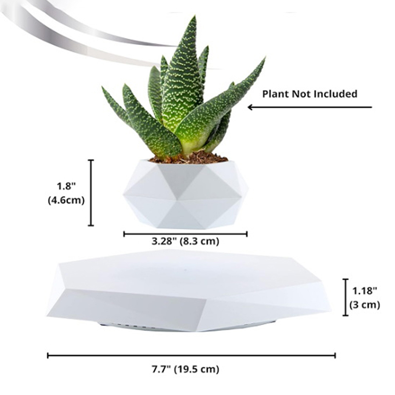 Zwevende lucht bonsaipot rotatie bloempot plantenbakken magnetische ophanging drijvende pot potplanten huis zonder planten