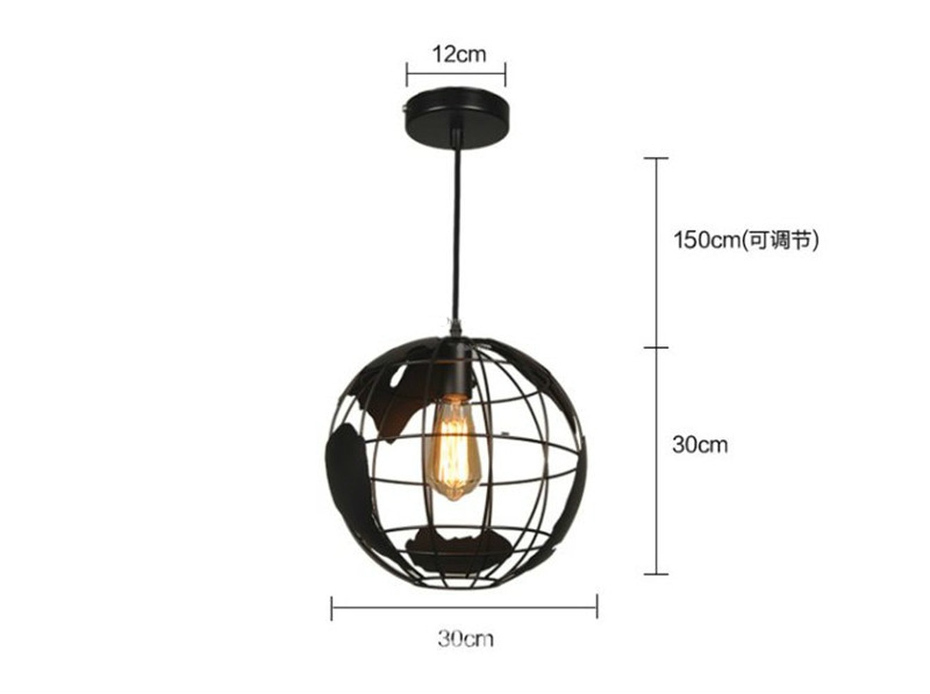 Nordisk jord pendel belysning restaurant hanglamp industriel lampe globus indretning stue børn hjem pendel lys lustre armatur