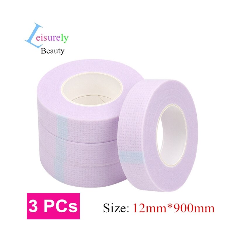 3 Stuks Wimper Extension Tape Ademend Non-woven Groene Valse Wimper Patches Wimper Sticker Tape Papier Onder Patches