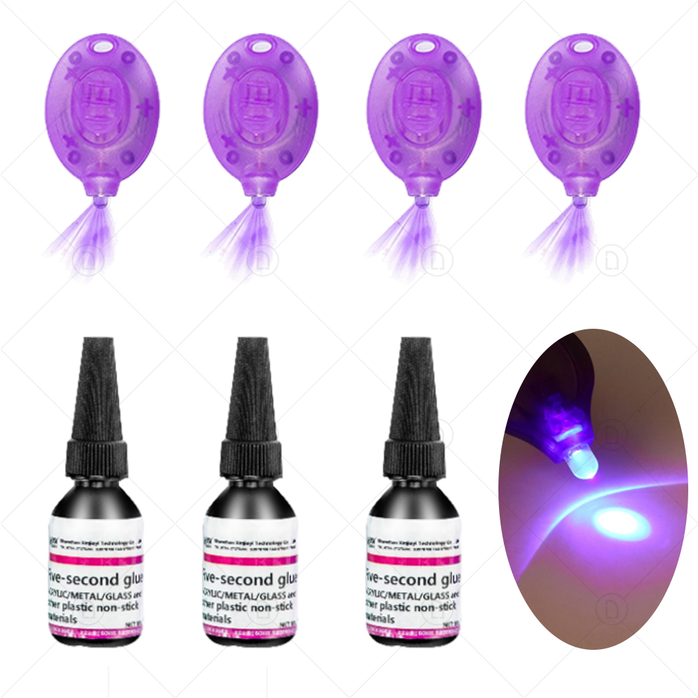 UV Glue Glass Repair Acrylic Metal Crystal Powerful UV Resin Hard Type Ultraviolet Solidify Crafts Clear Adhesive DIY Jewelry