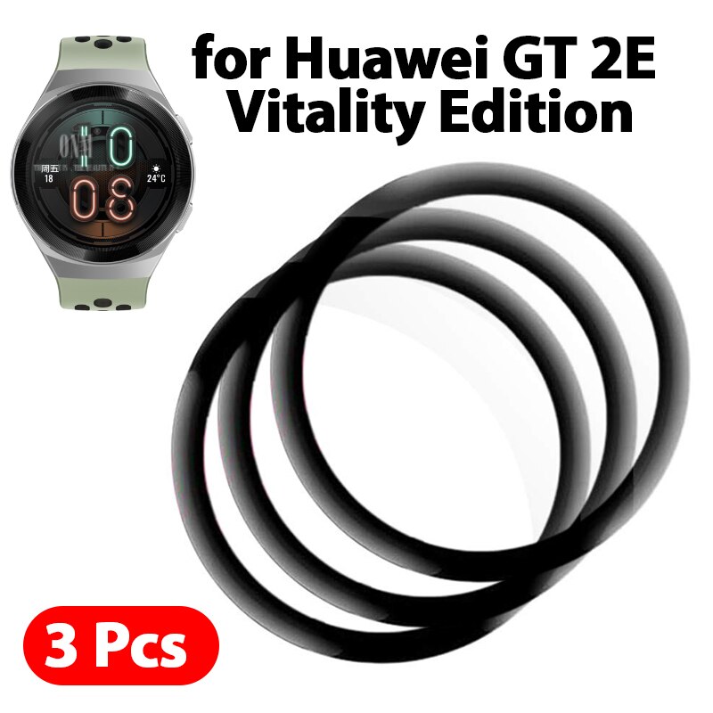 GT2E 5D Gebogene Rand Vollen Abdeckung Weichen Schutzhülle Film Abdeckung Für Huawei Uhr GT 2e Sport Vitalität Bildschirm Schutz (nicht Glas): gebogen Kante 3Stck