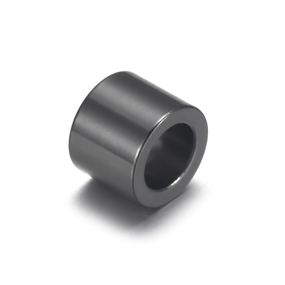 1piece Stainless Steel 6.5mm Hole Size Spacer Hair beard Beads DIY Paracord Knife Lanyard Jewelry Accessories Bracelet Making