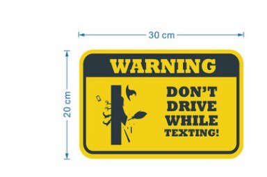 Halloween Warning Sign Sticker Party Horror Decoration Self-adhesive Wall Sticker: D