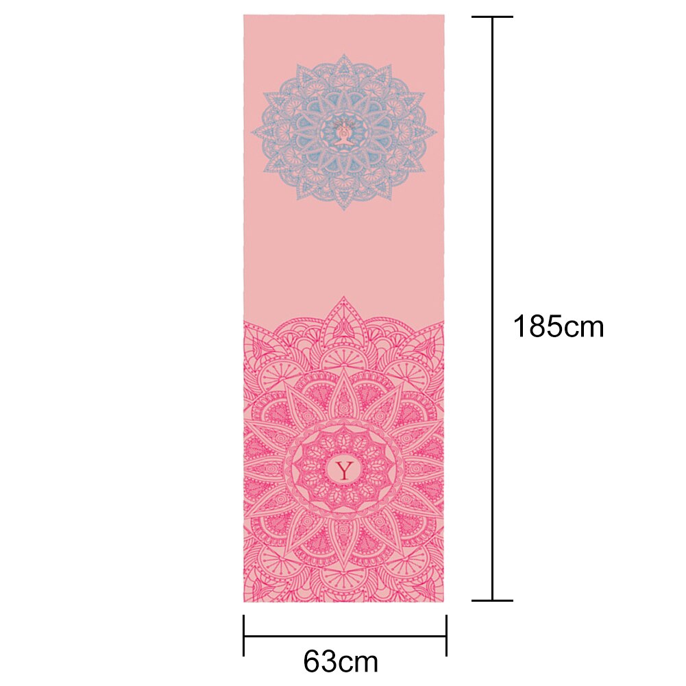 Anti-Slip Yoga Mat Dekens Sneldrogende Handdoek Gym Fitness Pilates Workout Sport Reizen Patroon Yoga Mat Cover thuis Deken