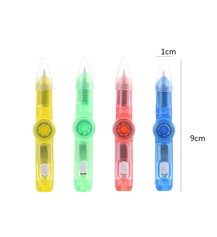 Led Spinning Pen Balpen Fidget Spinner Hand Top Glow In Donker Licht Edc Stress Relief Speelgoed Kinderen Speelgoed schoolbenodigdheden Q6PD